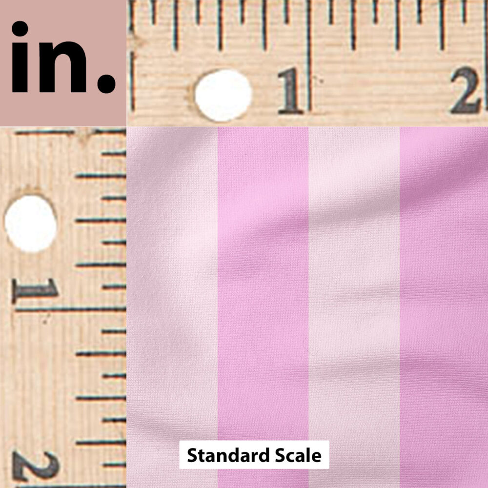 Ruler Scale for Beach Stripe (Bubblegum Pink) by Indy Bloom Design